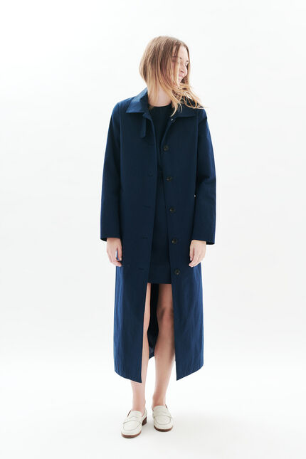 Trench Gelisolo bleu marine femme