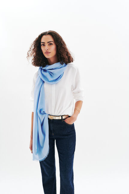 Foulard Lara celeste donna