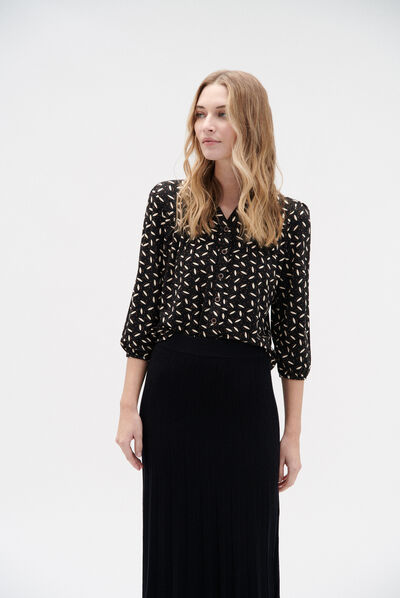 Chemise Ilta en jersey noir femme