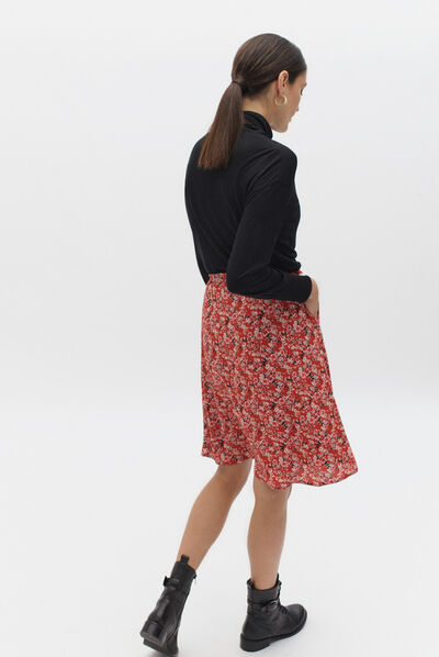 jupe naty rouge femme