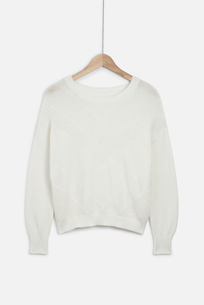 pull maya ivoire femme