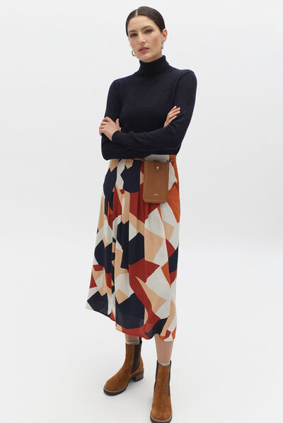 jupe madeleine couleur cuivre femme