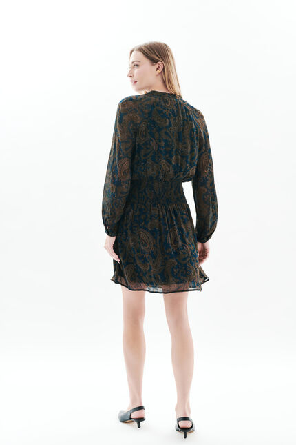 Robe Rsylvia bleu marine femme