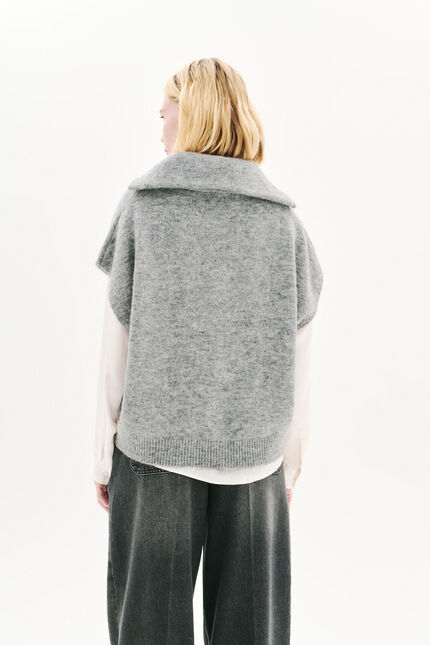 Pull mitch gris clair femme
