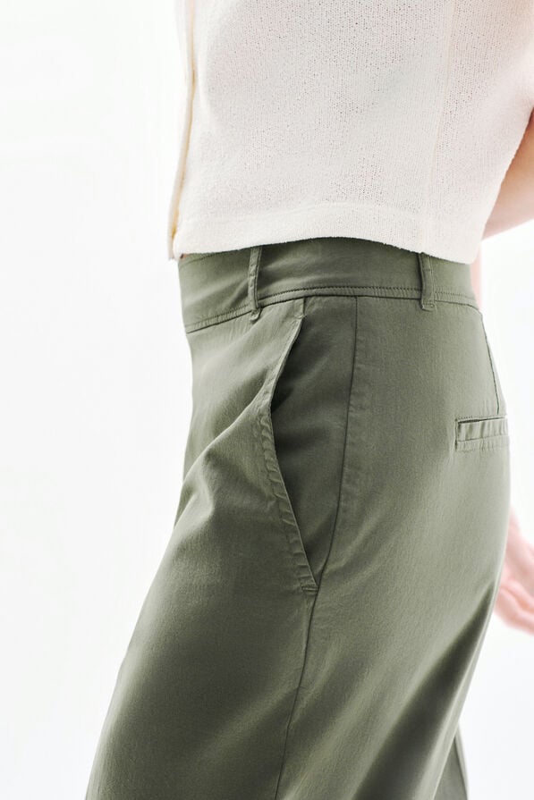pantalon pedalo vert kaki femme Pantalon Pedalo vert kaki femme
