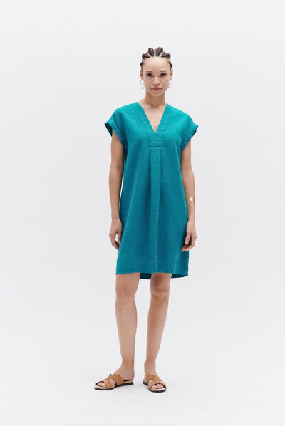 robe mirabelle vert emeraude femme