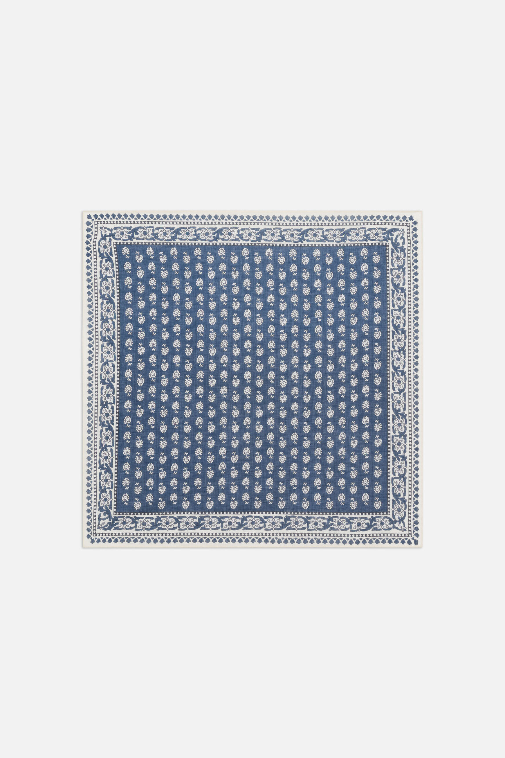 Foulard Léa bleu foncé femme