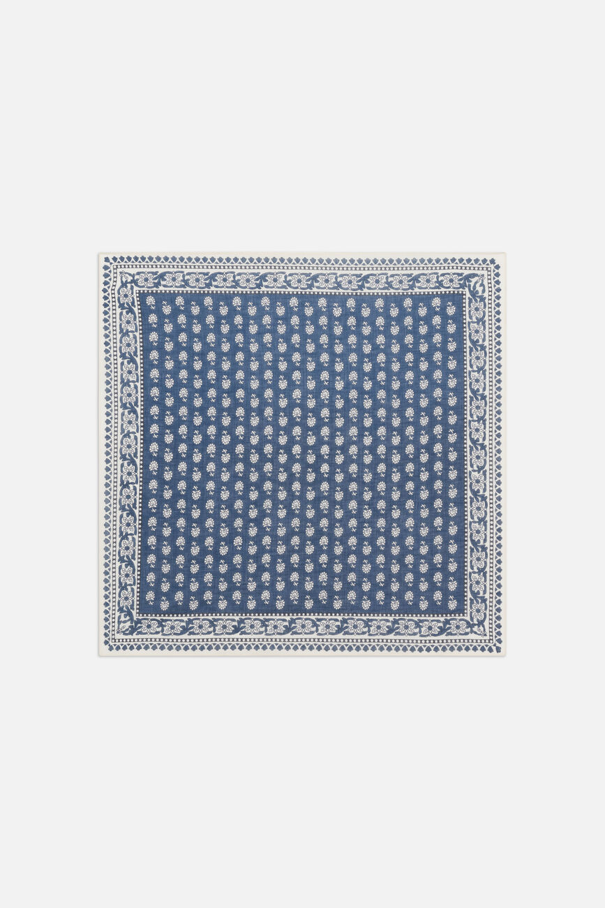 Foulard Léa bleu foncé femme