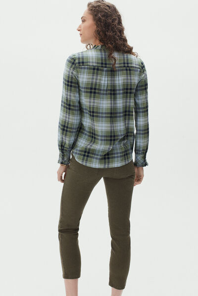 pantalon tosca vert kaki femme