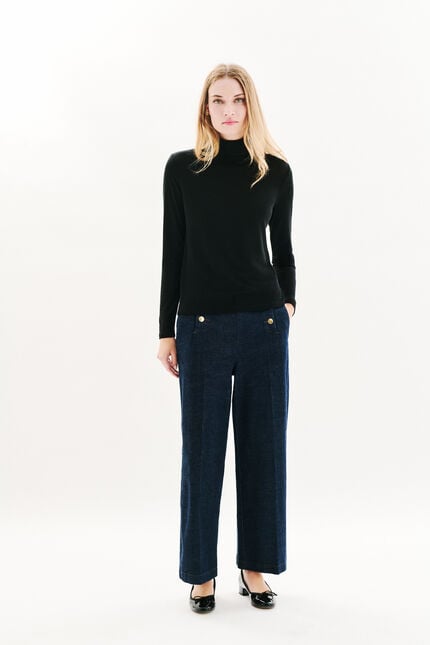 T-shirt Tlili noir femme