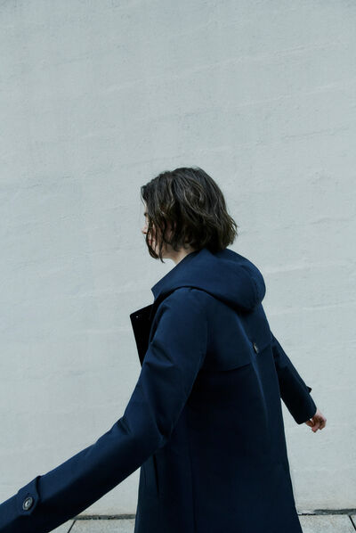trench berlin b blu navy donna