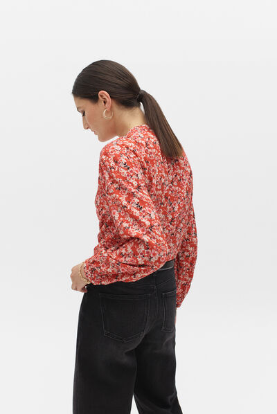 chemisier molly rouge femme