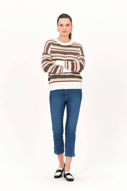 Pull mexico vert femme