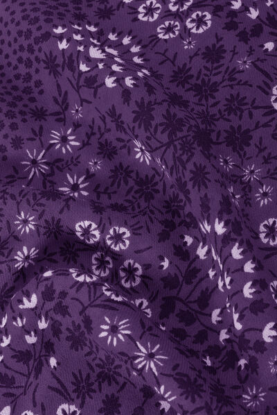 foulard phoebe 100% laine violet femme