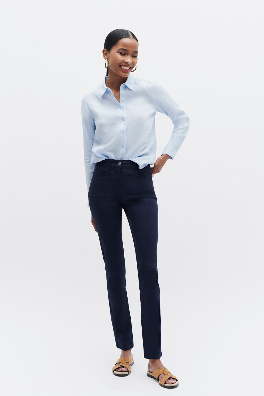 pantalon craig bleu marine femme