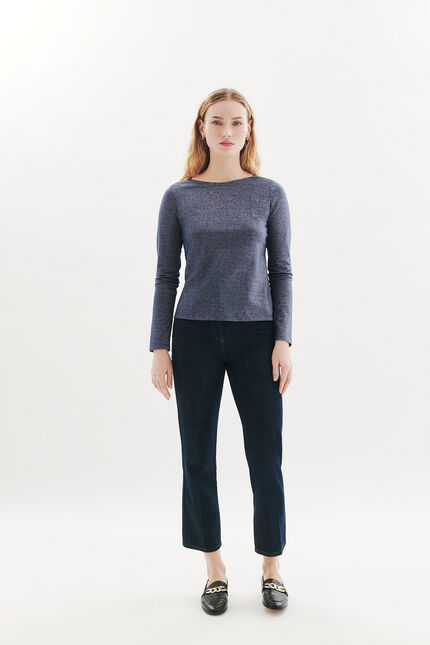 T-shirt Tjade bleu marine femme