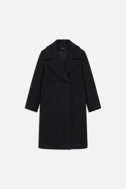 Gabanone coat navy blue woman