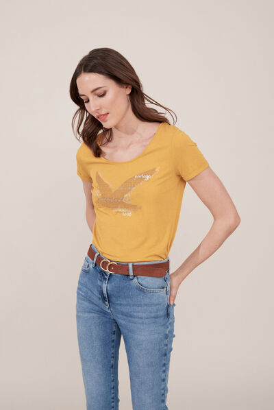 T-shirt Maddy giallo donna