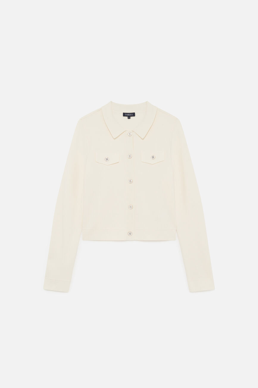 Cardigan Mflorent creme femme