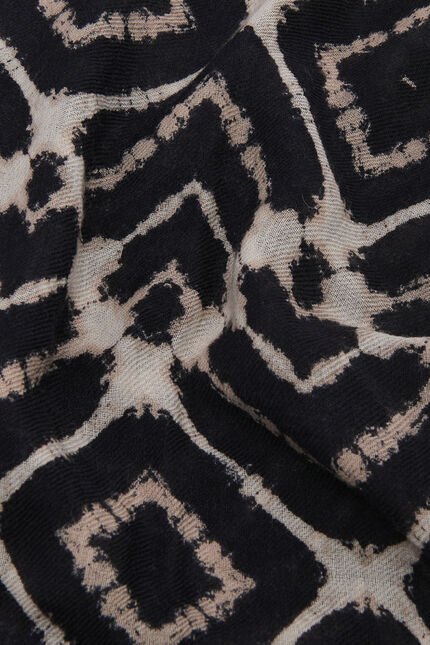 Foulard milady 100% laine noir femme