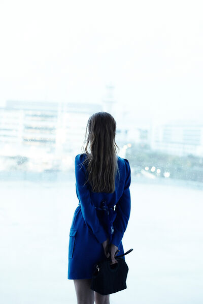 robe frances bleu electrique femme