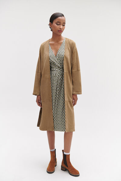 Cappotto Glasson grigio talpa donna