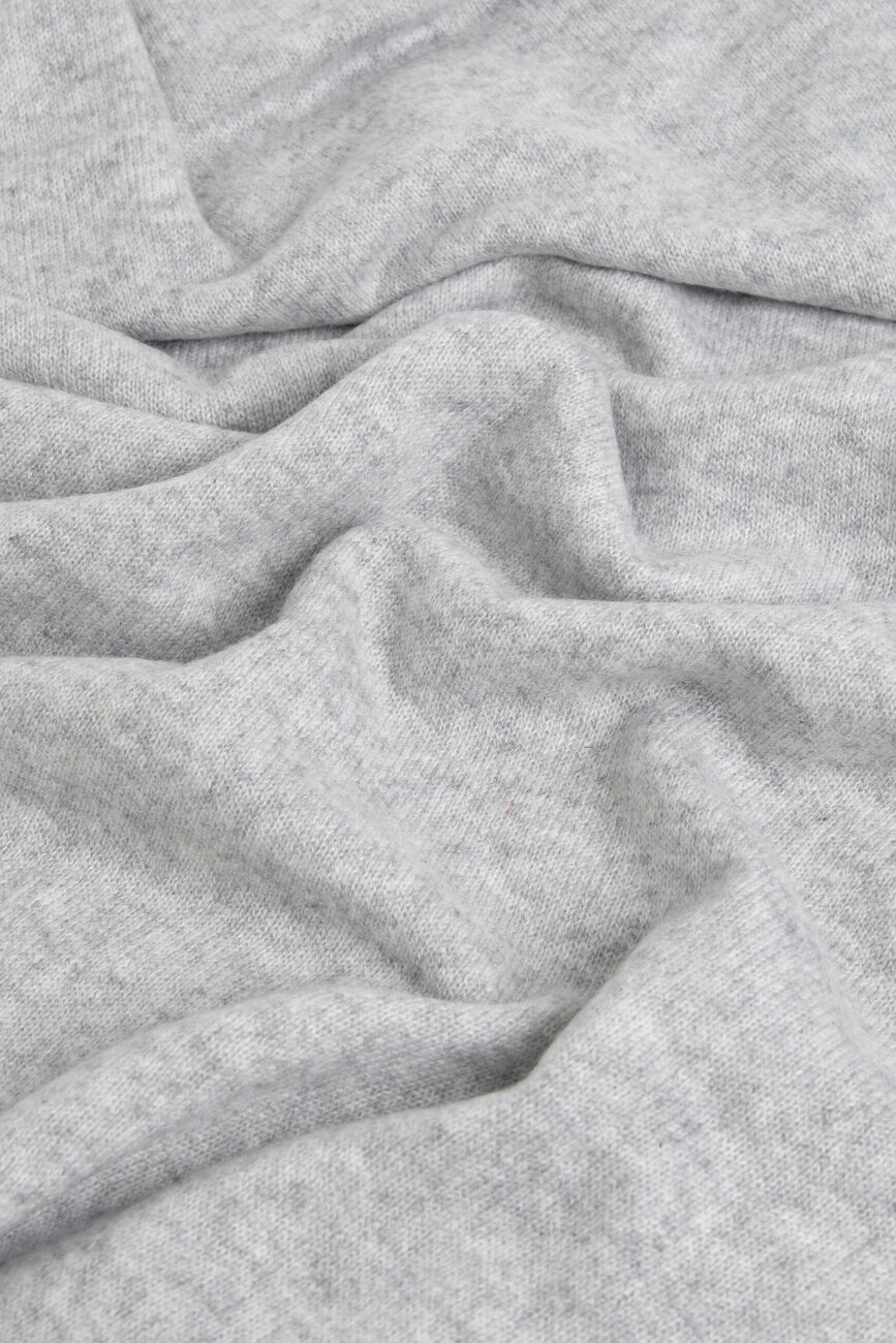 Mabel 100% cashmere scarf light grey woman