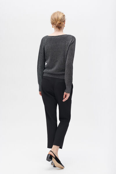 Pantalon pamphile noir femme