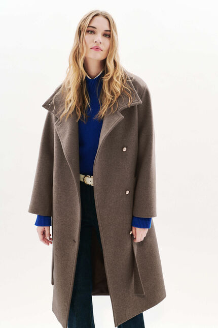 manteau genie taupe femme Manteau Genie taupe femme