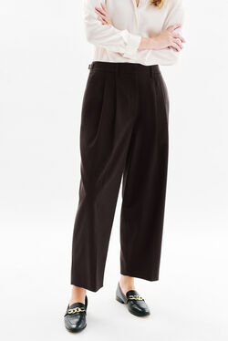 Pantalon Plume marron chocolat femme