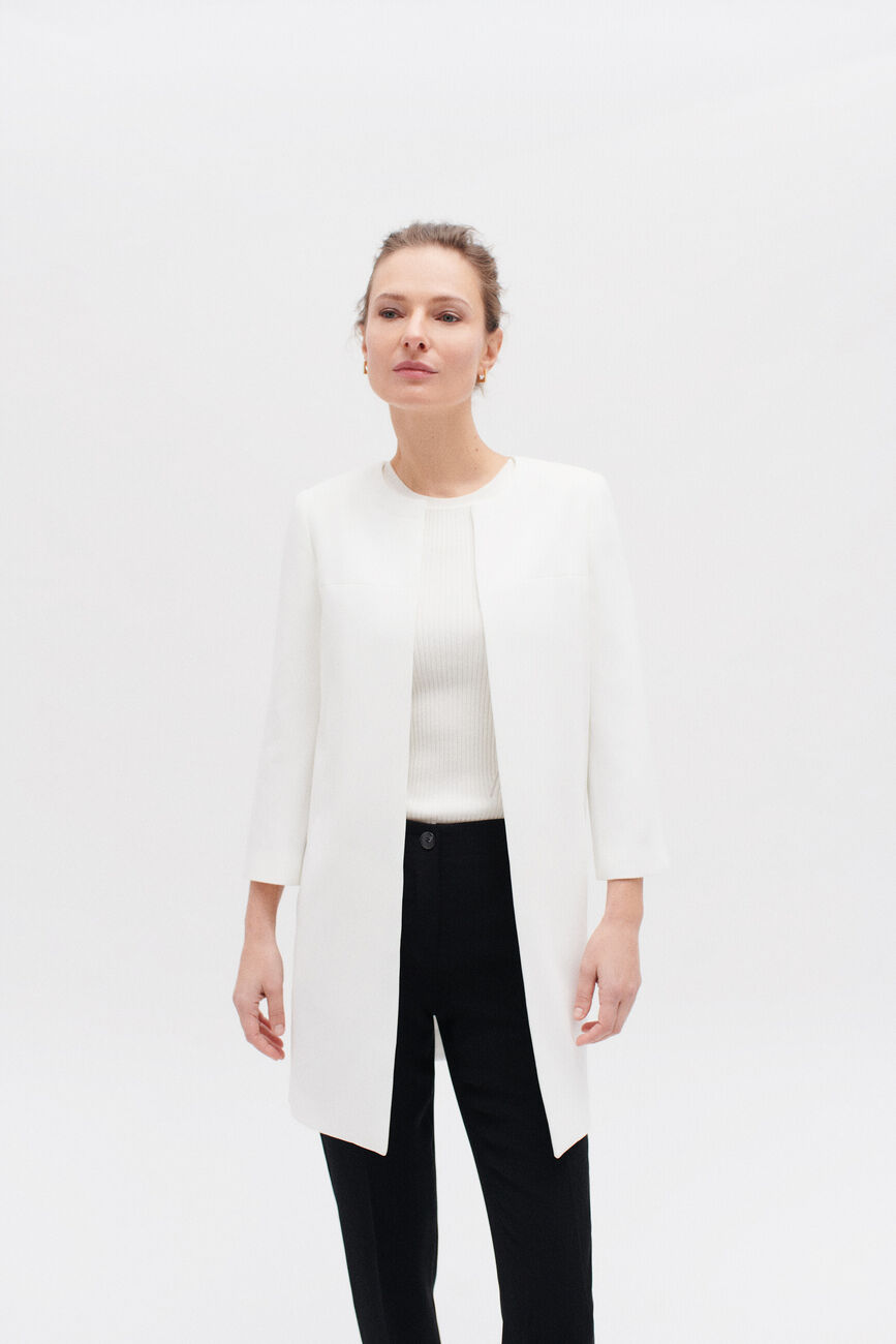 Veste jessy b ivoire femme