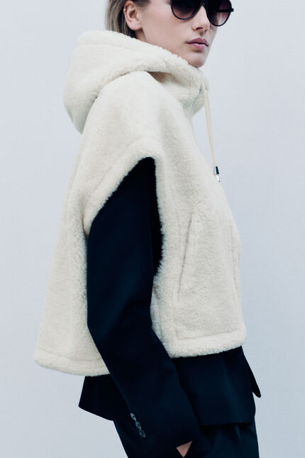 Manteau giboulee ivoire femme