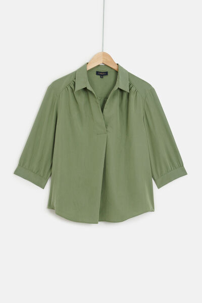 Blusa Botha verde cachi donna