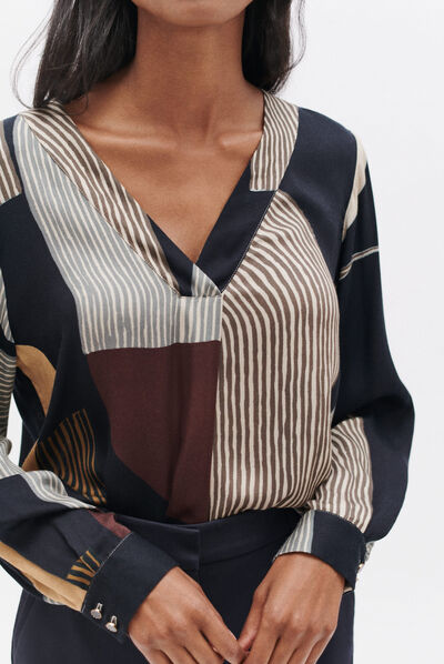 Blusa cmilana1 grigio donna