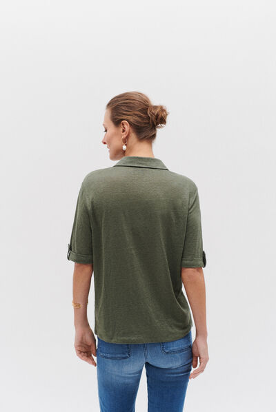 chemise estela vert kaki femme