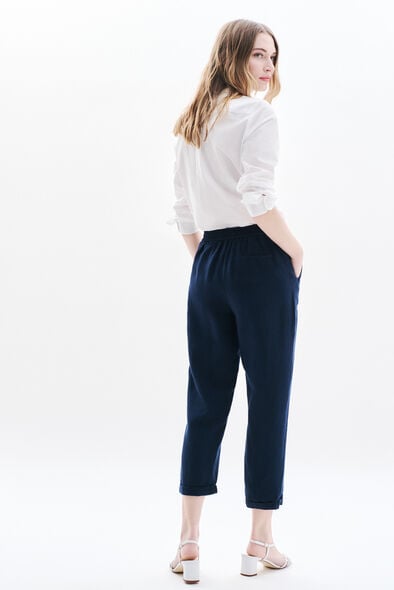 pantalon ignace azul marino mujer Pantalón ignace azul marino mujer