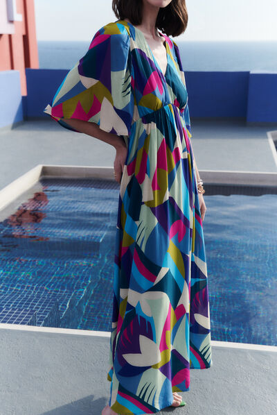 Robe ari violet femme