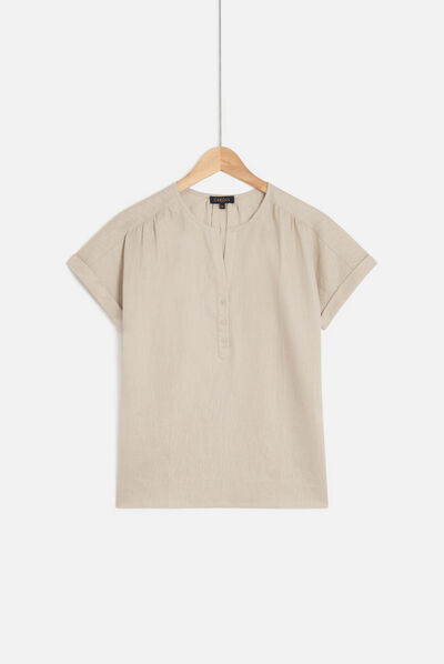 blouse keola beige femme