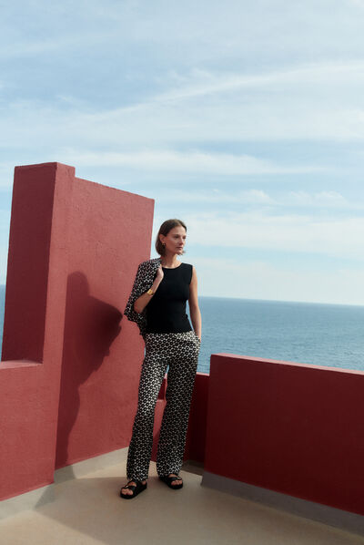 Pantalón Pmarcel negro mujer