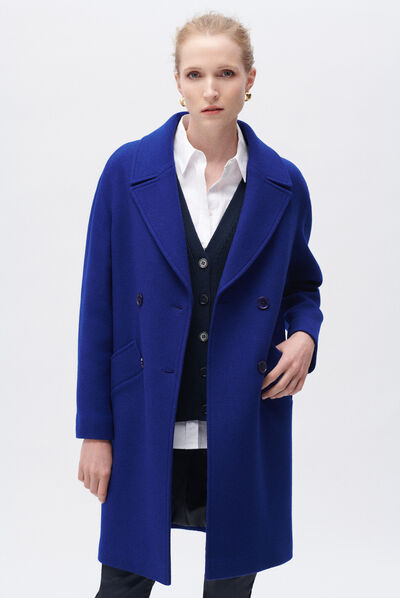 Jas Gala electrisch blauw vrouw