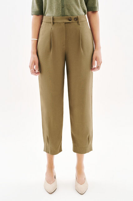 Pantalon Pvicky vert kaki femme