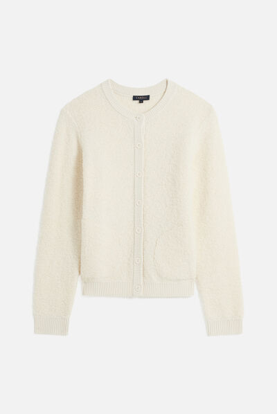 Veste will ecru femme