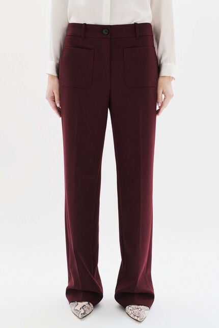 Pantalon Pelleyville prune femme