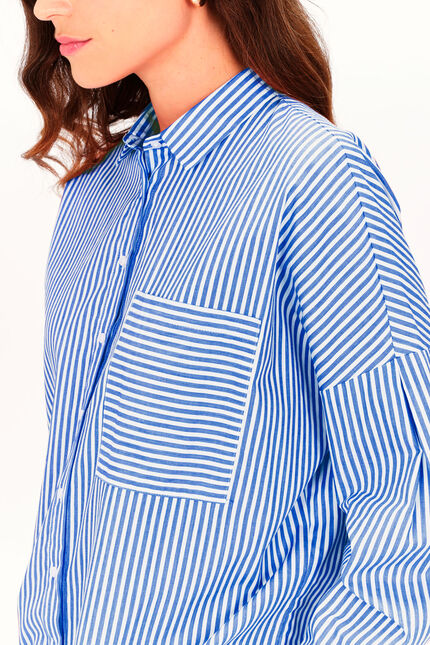 Chemise claudine bleu marine femme