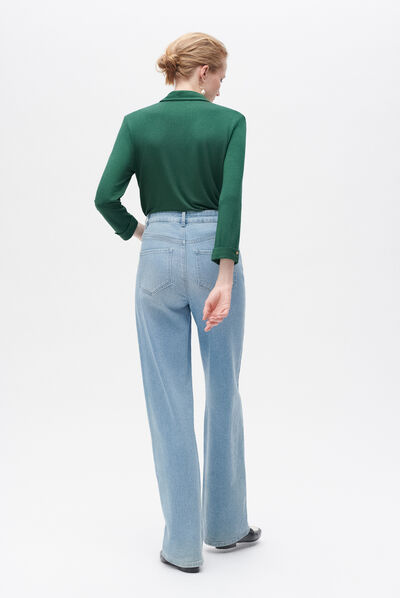 Camiseta tnina verde oscuro mujer
