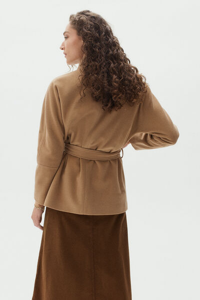 manteau calvi camel femme