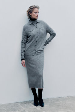 Mpatty sweater made in Italy grey woman