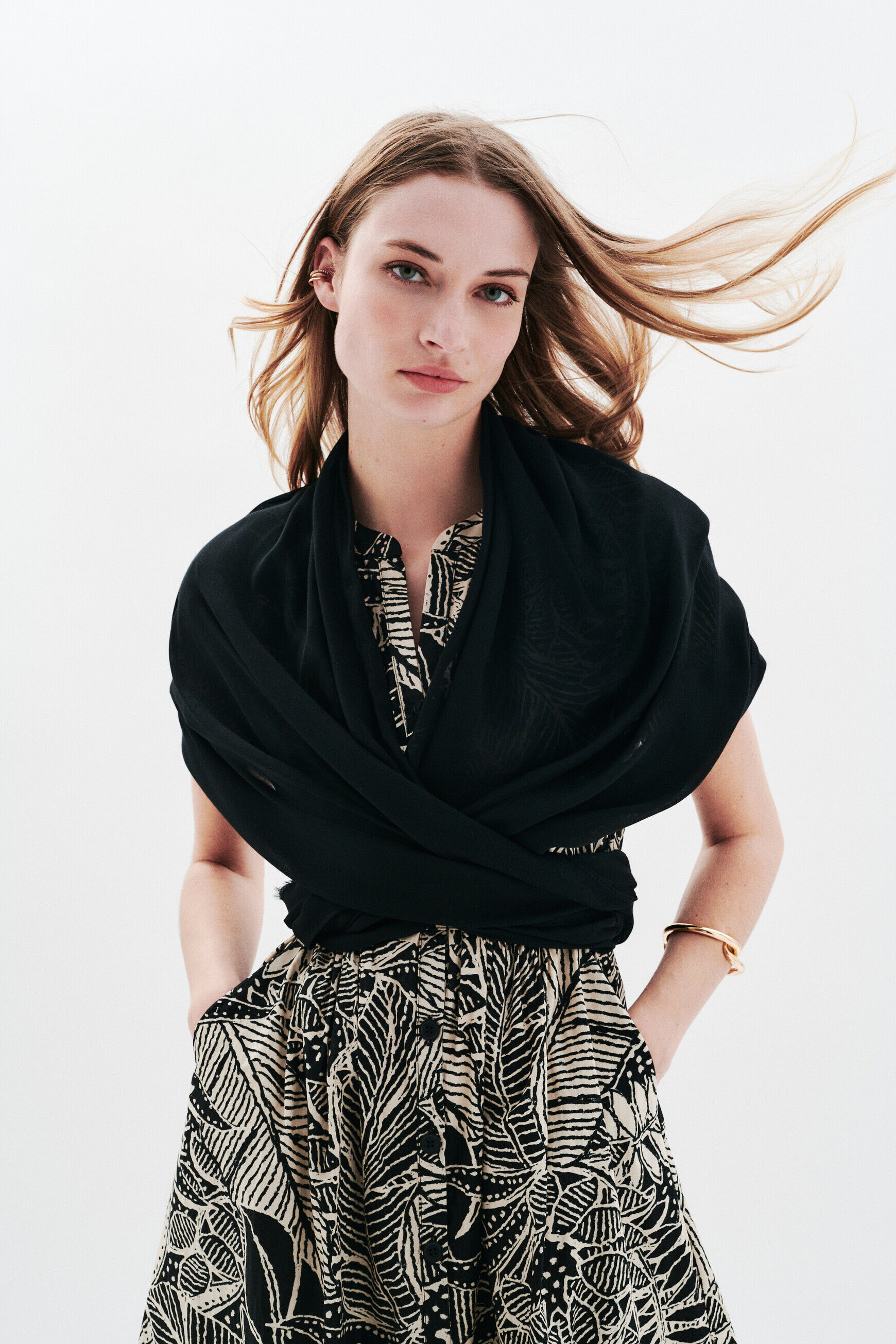 Foulard Lazeo noir femme