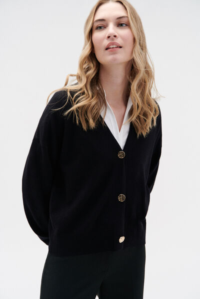 gilet valeria noir femme