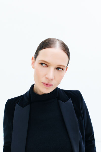 blazer aurora noir femme